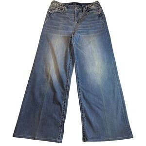 Miss Me Blue Wide Leg Flare Jeans
